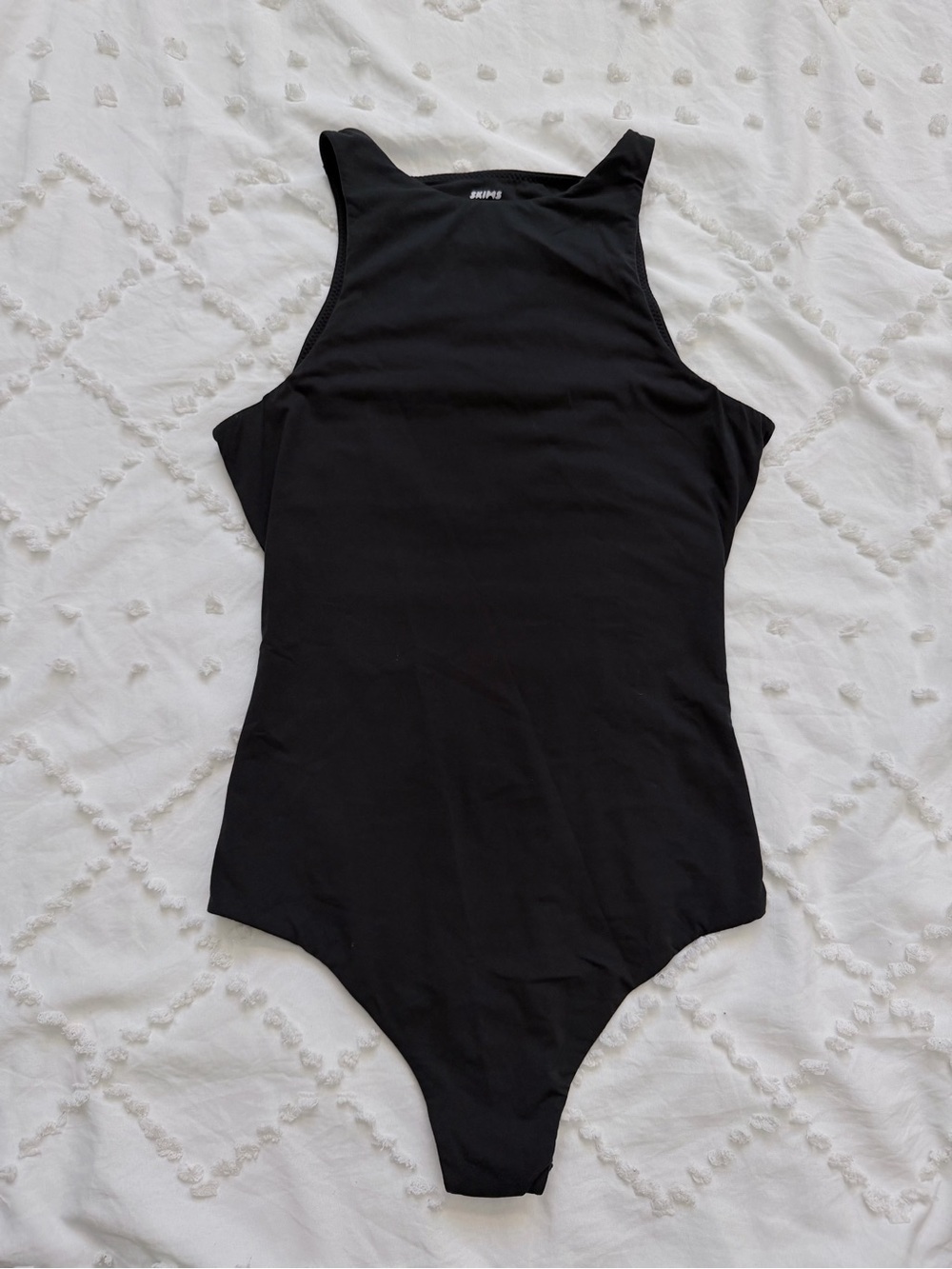 SKIMS Black High Neck Bodysuit XS NWOT